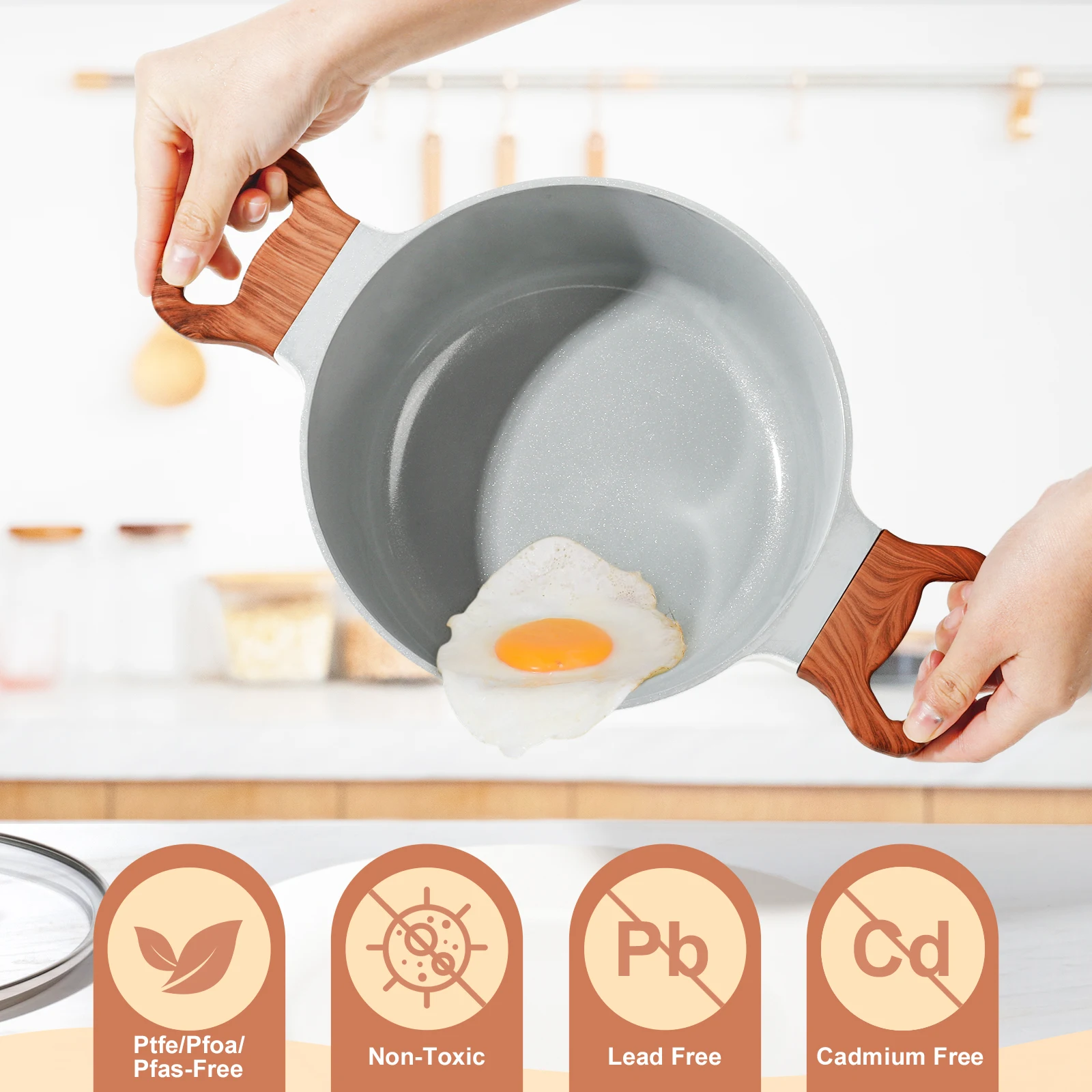 OEM High Quality Direct Sale Cooking Pan Powerful Non-Stick Fry Pan Aluminium and Metal Material Factory Direct Wholesale