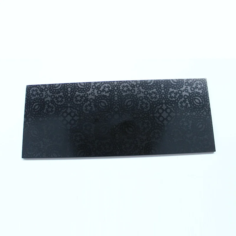 Household/Hotel black serving tray with pattern print bathroom tray