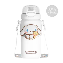 Wholesale 460ml 316 stainless steel coffee kawaii kids Sanrio kuromi Cinnamoroll cup tumbler thermos with straw strap