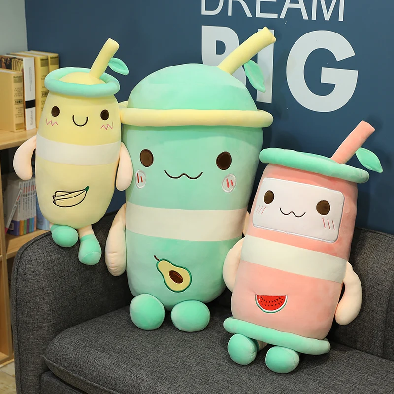 Wholesale Of Plushies Toy Dolls In Factories Cute And Soft Banana Watermelon Avocado Fruit Juice Pillow Sleeping Pillow Cushion