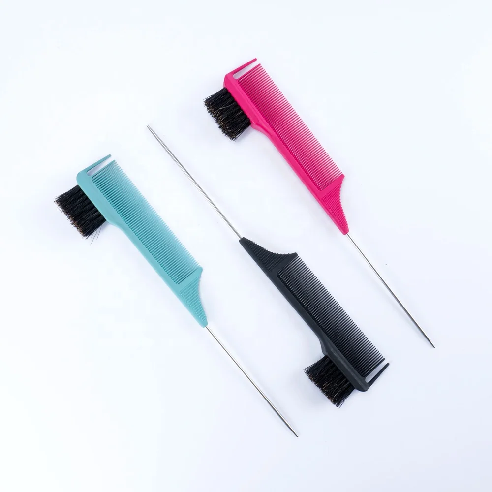 3 в 1 Край Расческа Щетка контрольные края младенца волосы расческой крыса из нержавеющей стали Расческа Щетка по индивидуальному заказу