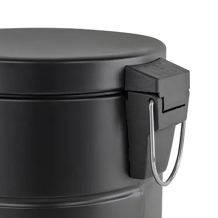 Modern 5L bathroom trash can office mini trash can embossed design metal waste bin stainless steel trash can bins