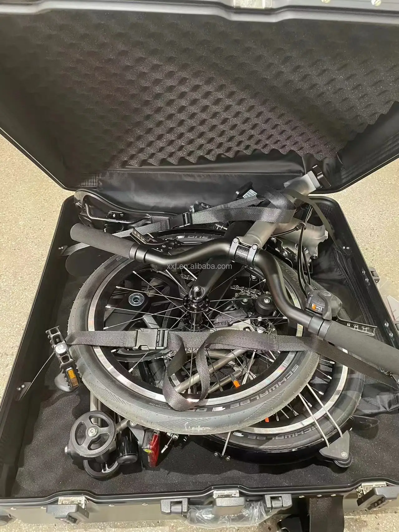 Factory HDPE Folding Bike Box Hard Travel Case Bicycle Bags & Boxes for Folding Bikes Trolley Bag Luggage Bicycle accessories