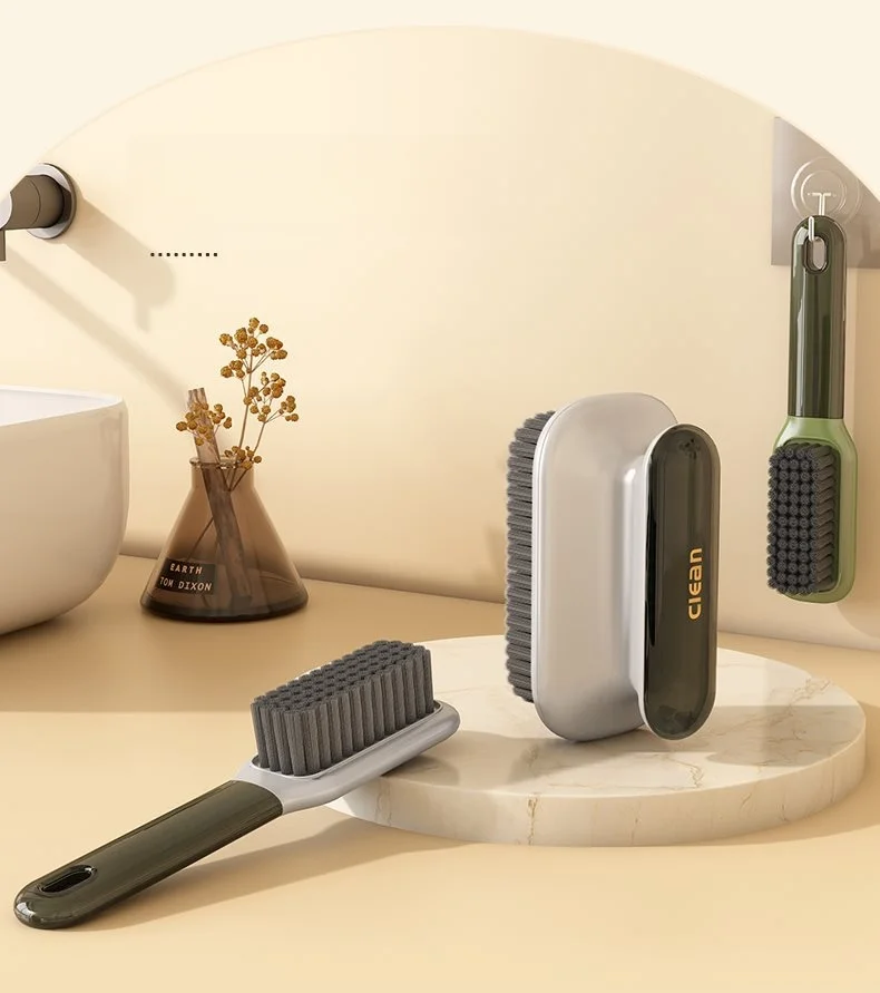 Custom Ergonomic Design Plastic Handle Cleaning Brush for Shoes Clothing and Carpet Cleaning Direct from Factory
