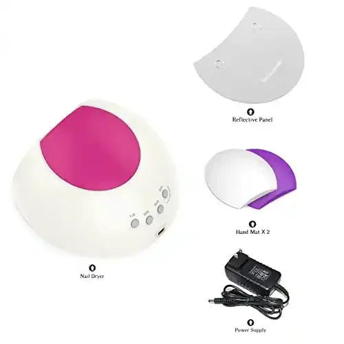LED Intelligent Induction Manicure Lamp 48W Phototherapy Machine Quick-Drying Nail Polish Double Light Source Manicure Machine