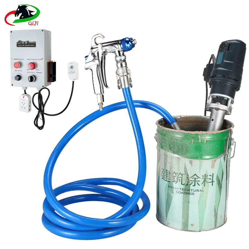 Multifunctional putty spray gun real stone paint grouting spraying machine
