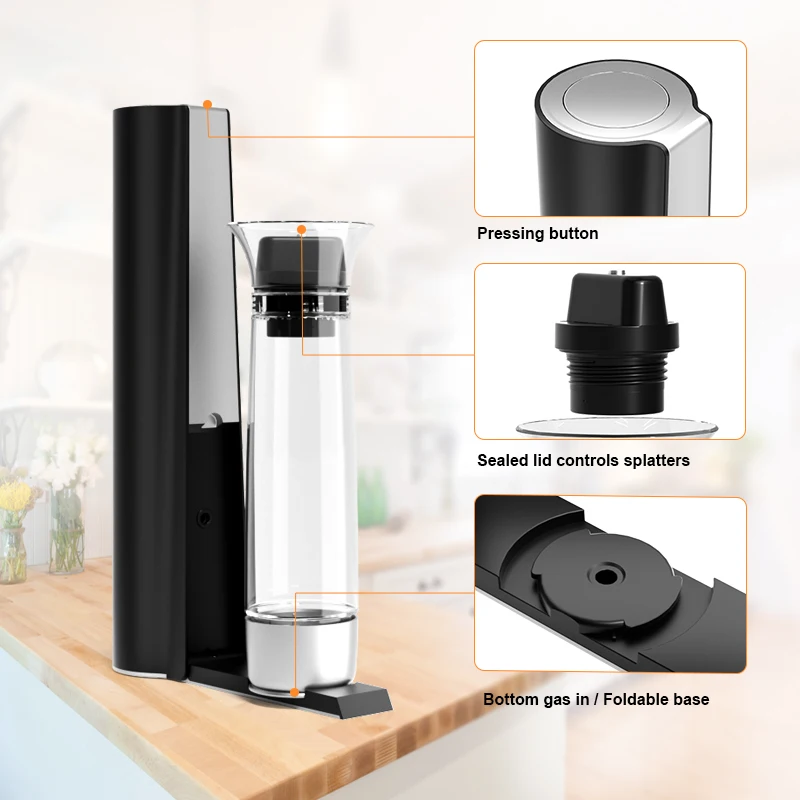 Manufacture Supply Comercial Bottom Inflation Co2 Sparkling Water Machine Soda Drink Maker