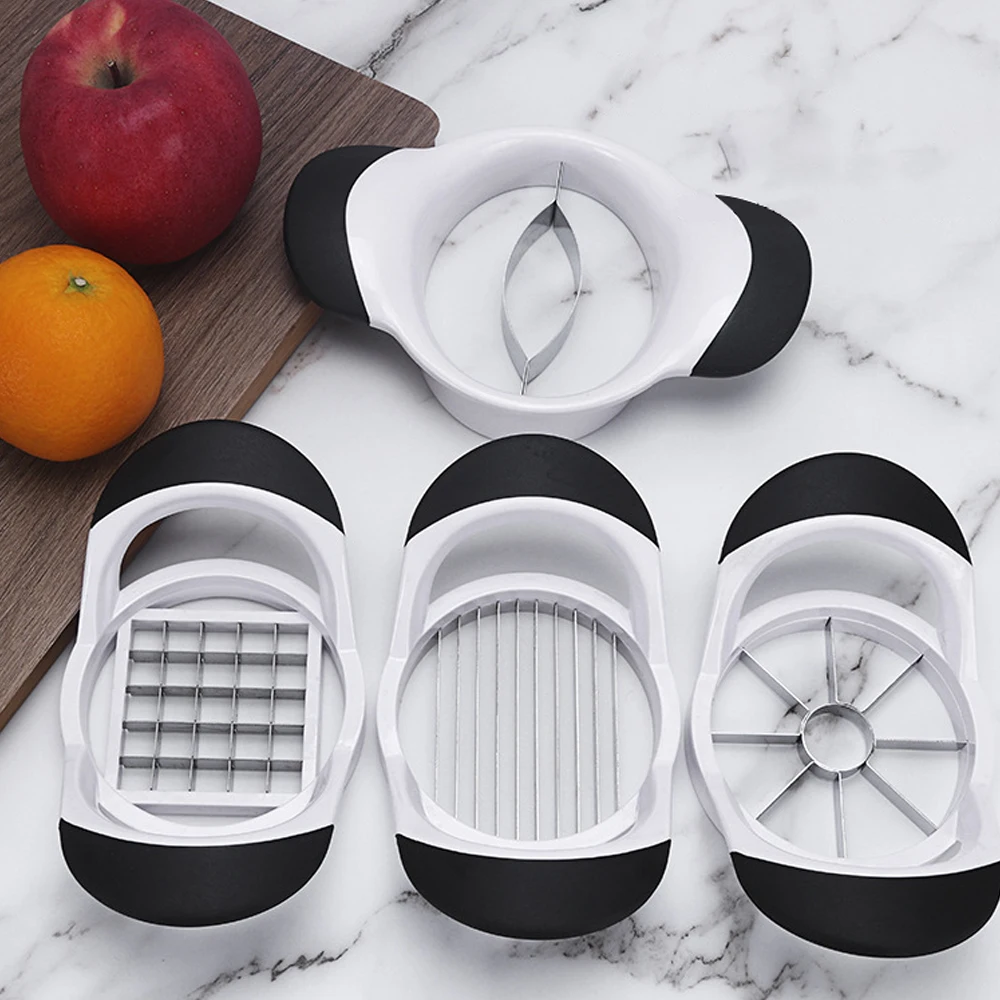 8-Blade Apple Slicer Corer Cutter Divider Stainless Steel Blades Fruit Cutter for Apples Mango Tomatoes Potatoes Cutting