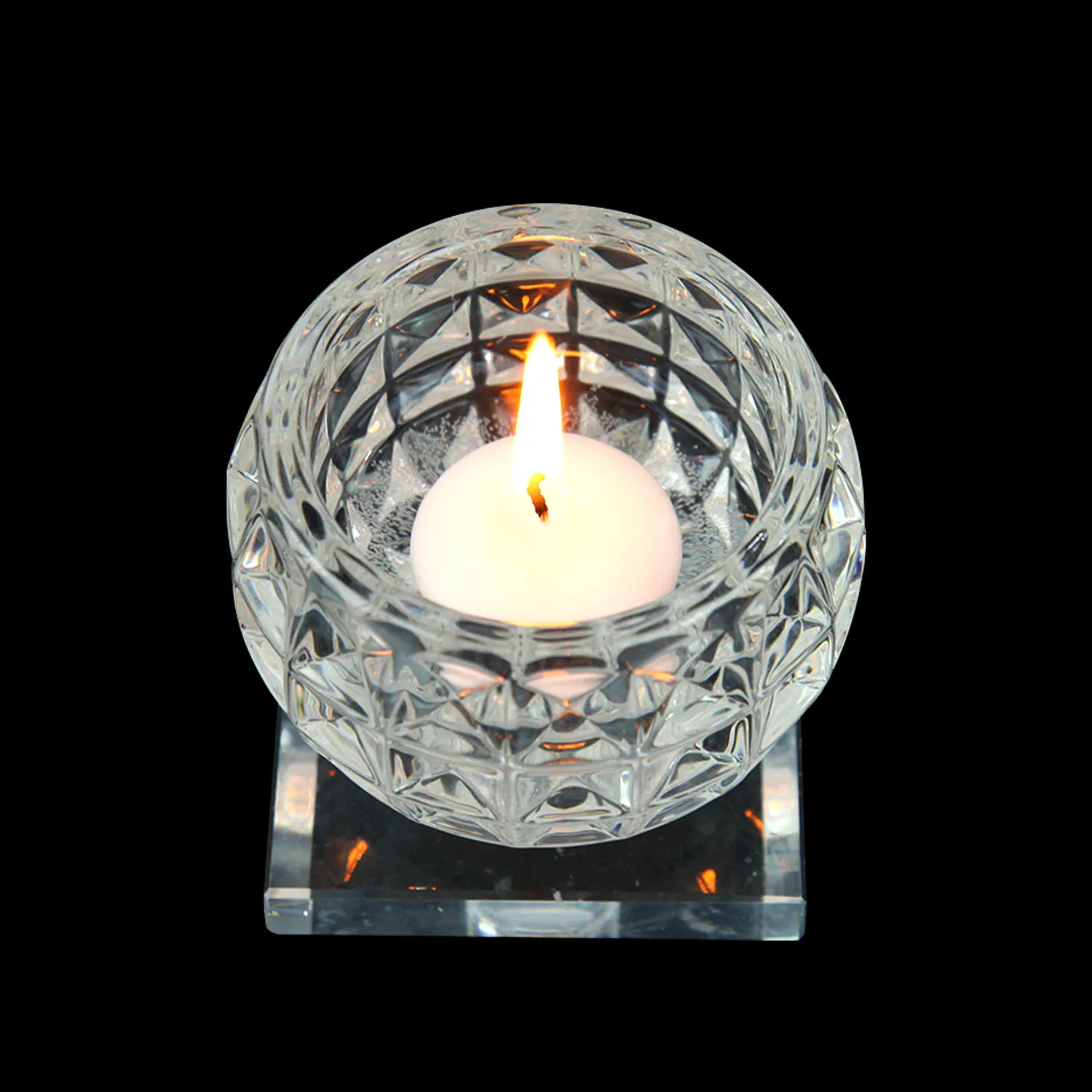 24 Pack Floating Candles 3inch White Unscented Wax Burning Candles for Weddings Party and Holiday