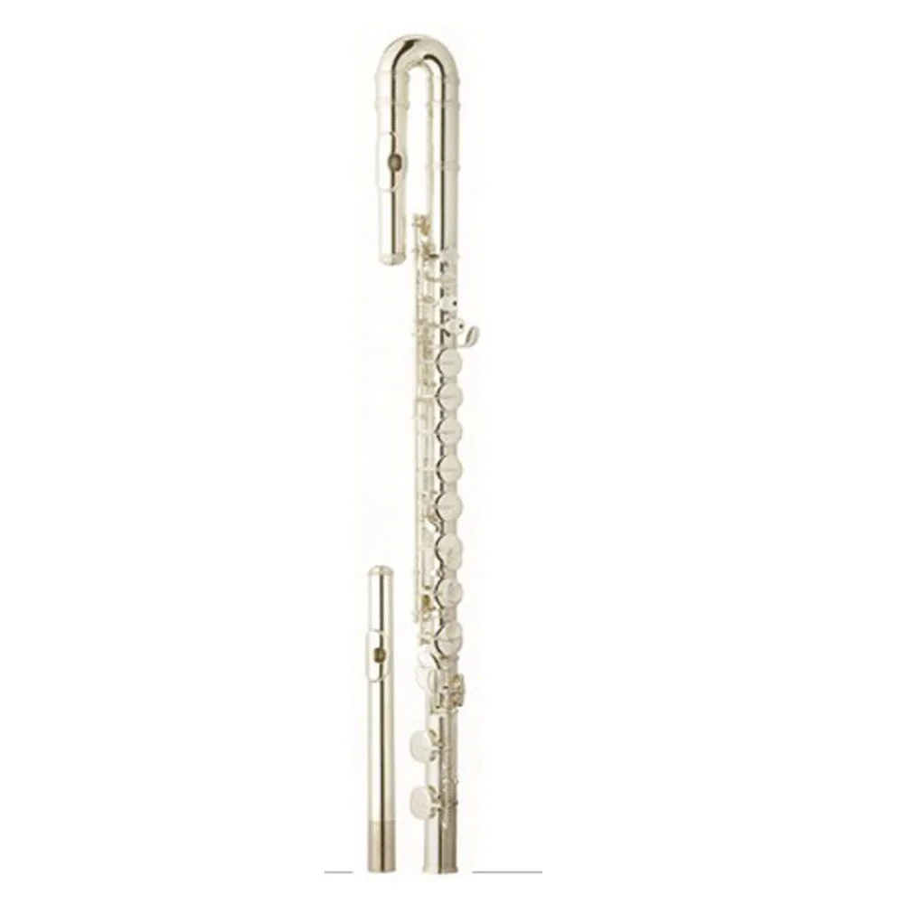 China made silver plated alto flute popular grade with case