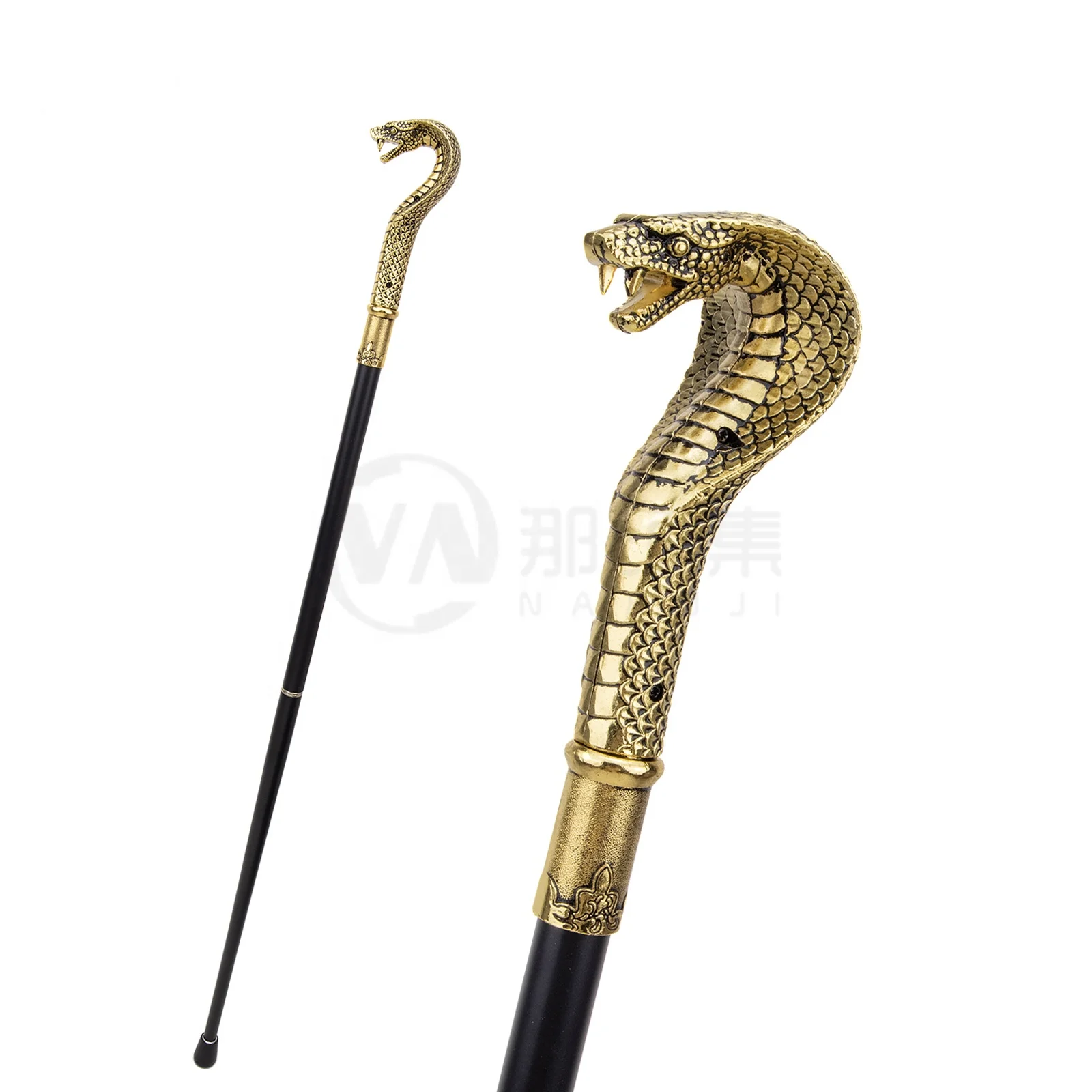 Colorful Luxury Snake Handle Fashion Walking Stick for Party Decorative Walking Cane Elegant Crosier Knob Walking Stick 93cm