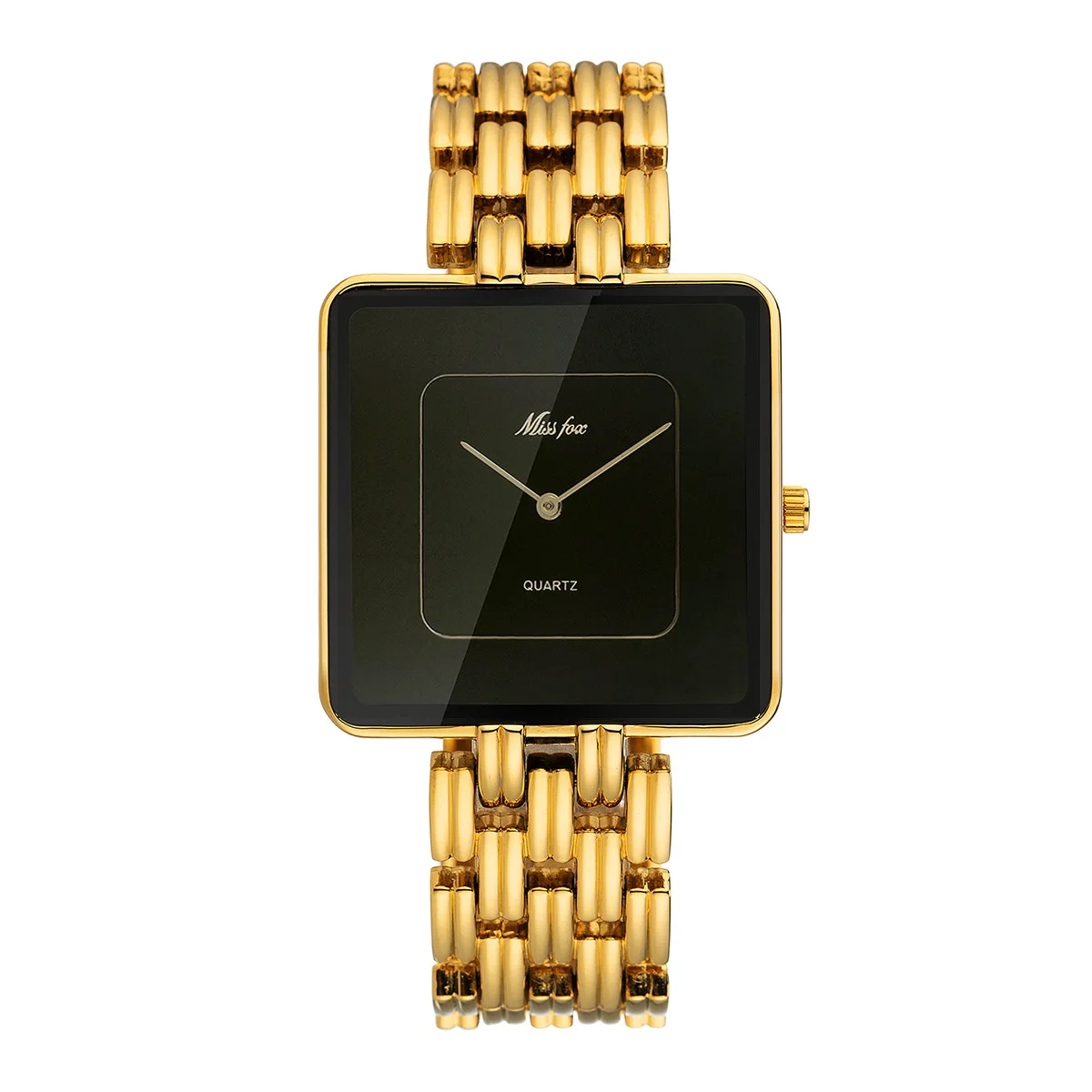 Hot sale black simple watches women fashion casual minimalist watches square style ladies gold watches girls women timepieces