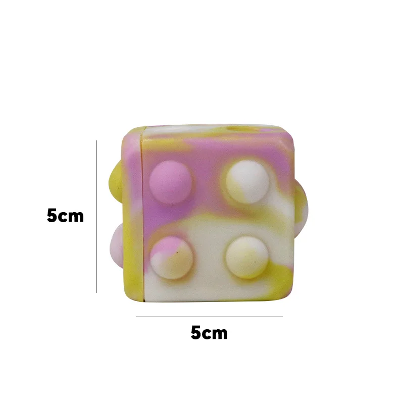 New 3D Fidget Toys Ball Antistress Cube Rainbow Ball Kawaii Decompression Push Bubble Toys For Kids