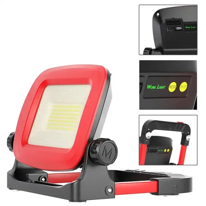 2024 Morden Light Rechargeable Led Work Light 2500lm Ip65 Red Work Light