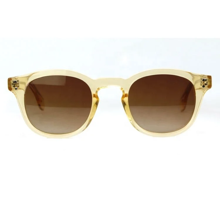 
Unisex Fashion Round Polarized Injection Acetate Sunglasses 