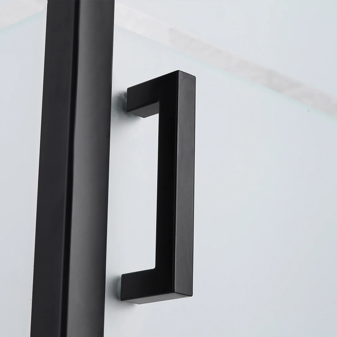 Hot sales custom size bathroom black aluminium alloy sliding door smart glass shower shower enclosure