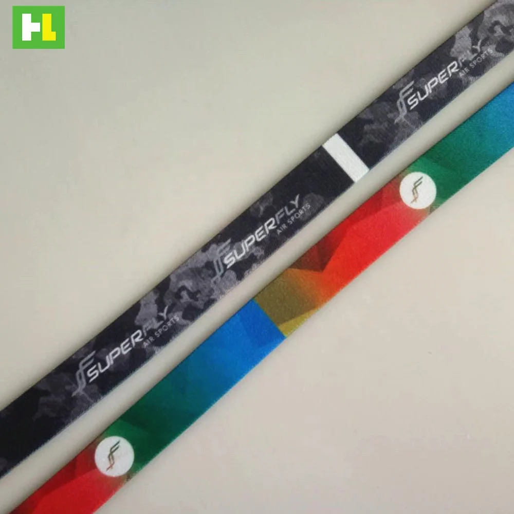 Customized sublimation printed web band elastic webbing belt 25 mm wide for running race/sport accessory