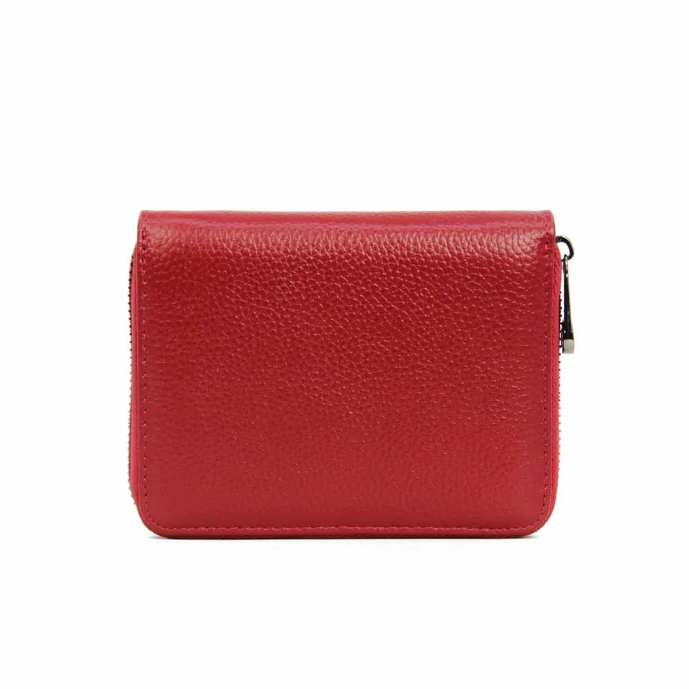 
Amazon hot selling fashion genuine leather small RFID blocking simple credit card holder mini casual wallet for passport 