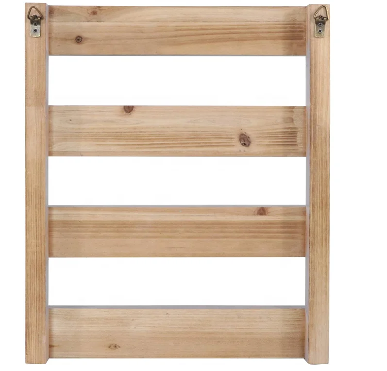 Wooden Coffee Mug Rack Wall Mounted Cup Organizer for Home Kitchen Display Storage and Collection