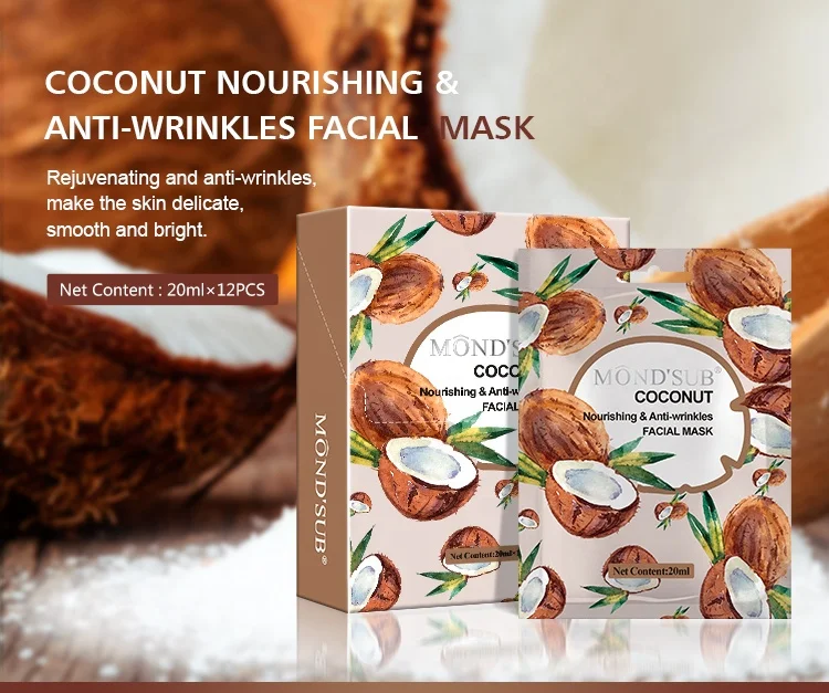 Mascarillas Skin Care Hydrating Moisturize Beauty Brightening Face Wholesale Sheet Cosmetic Whiten Facial Mask