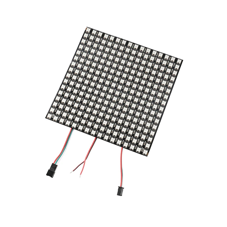 Ws2812 5050 8x32 RGB Flexible LED Matrix Panel Addressable Programming Black Pcb