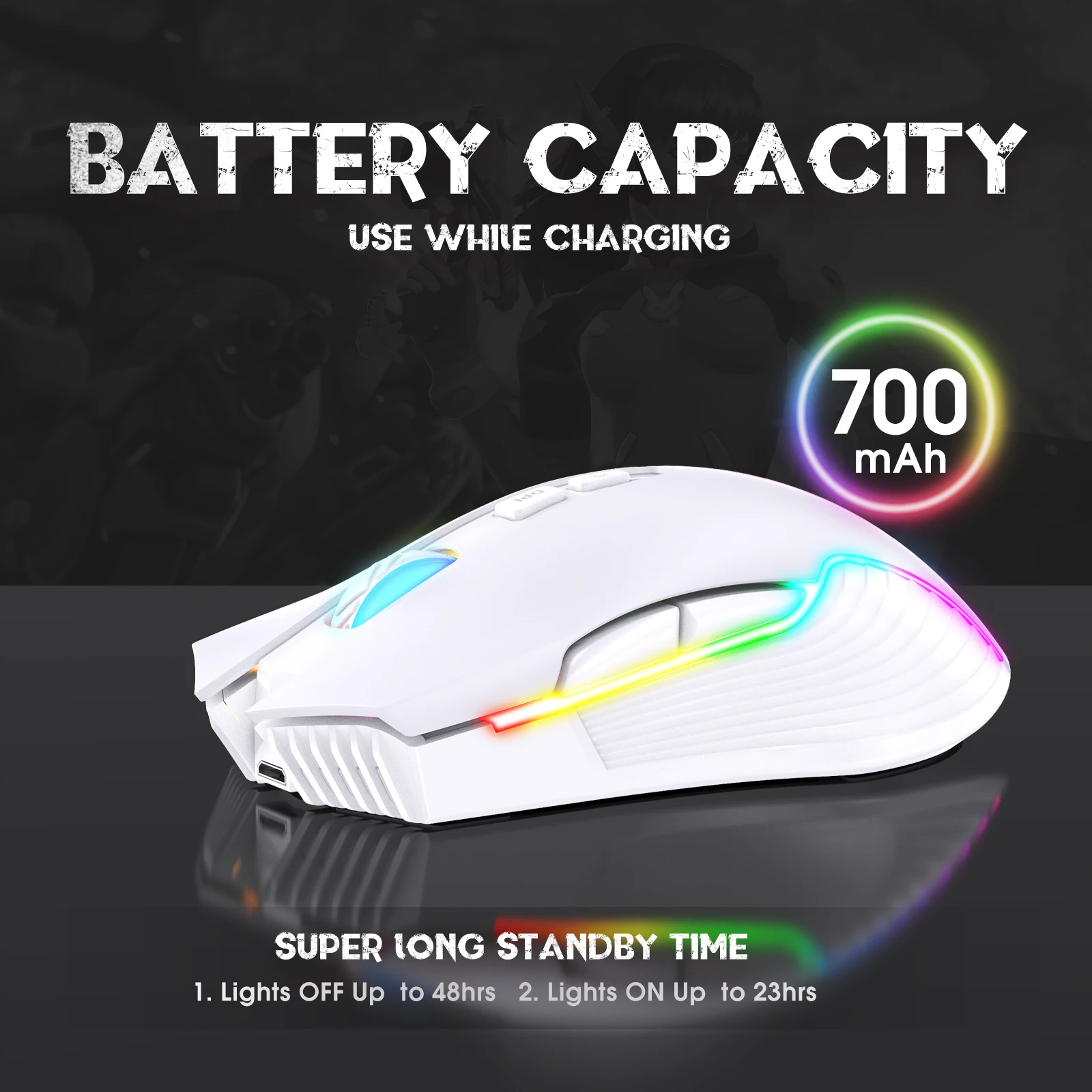 Onikuma CW905 Rechargeable wireless mouse mute computer home office gaming mice wholesale pc gamer maus mouse