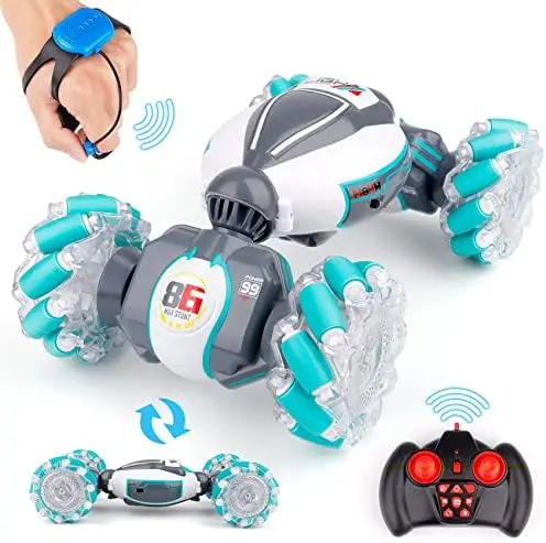 Gesture Sensing Dual Remote Control Car Toys 2.4Ghz H Controlled Remote Control Twist Cars 4WD Transform Off Road for Kids