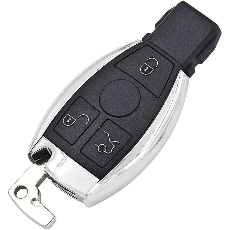 Mer-cedes-Benz E S G CLK SLK ML Class 2000+ Uncut Blade Smart Car Remote Key Fob 3-Button Foldable BGA Body Repair Equipment