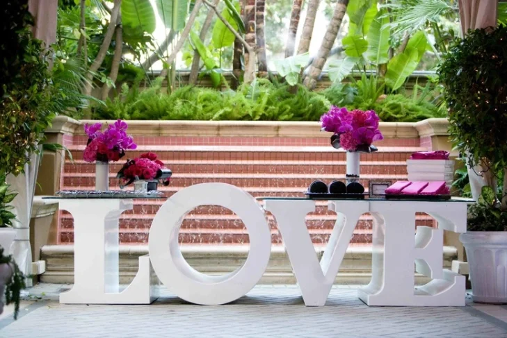 Love Letter Cake Candy Table For Wedding Party Event Decoration