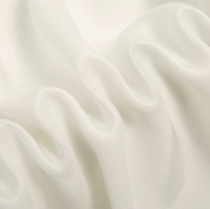 
 Настраиваемый принт, Неокрашенный Белый песок, матовый 100% шелк, крепдешиновая ткань 55 дюймов 30 момме 140 см 18 мм  