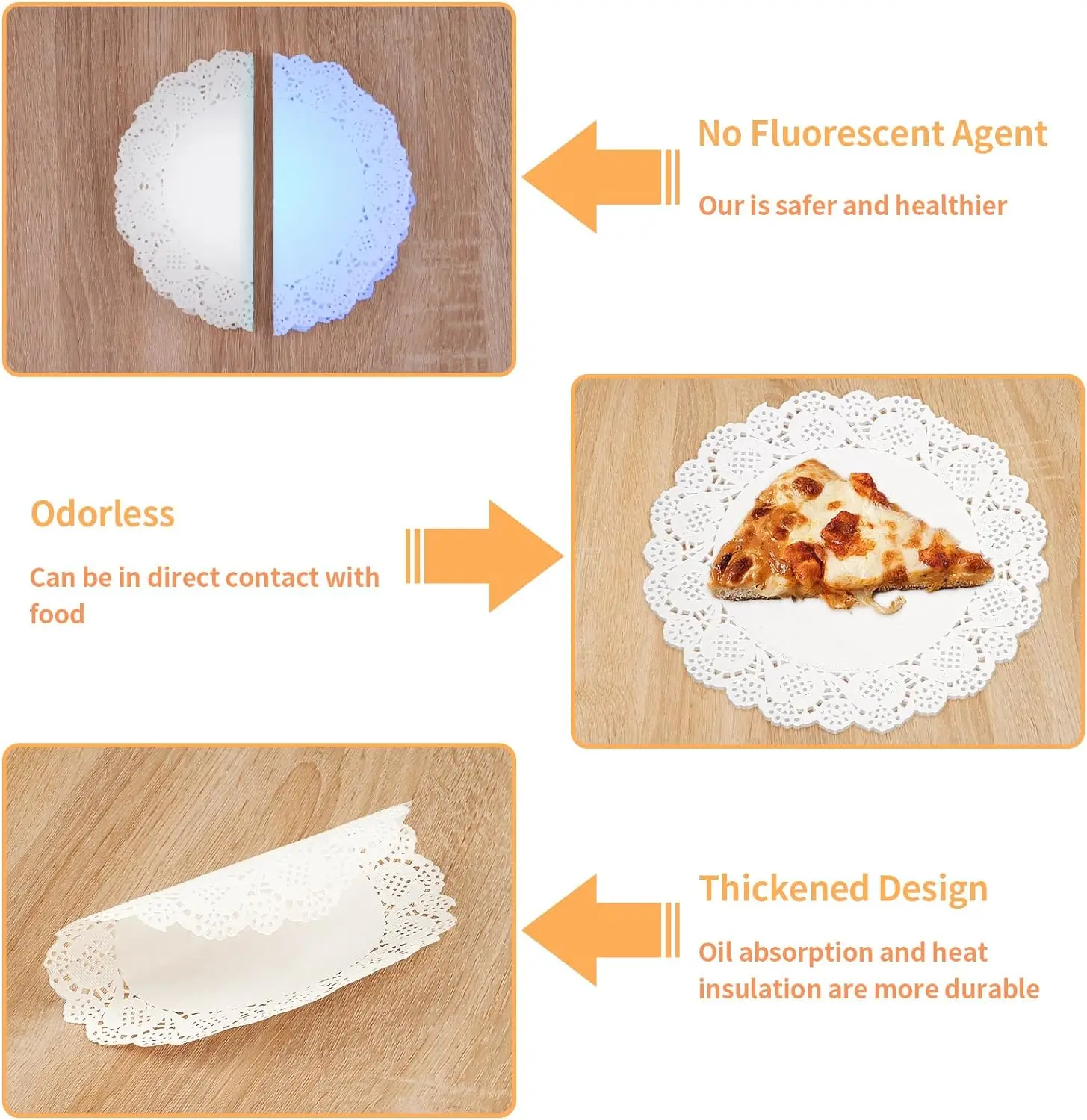 High quality cheap price Eco-Friendly Lace Paper Doily / Round Doyley/ Disposable Cake Paper