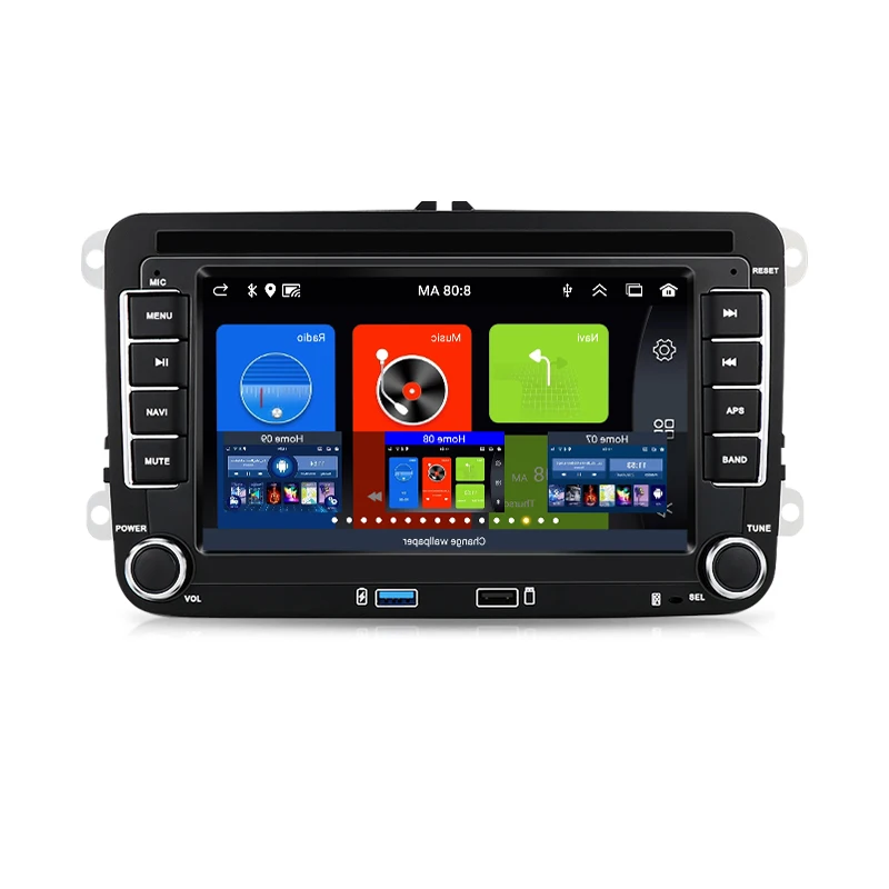 Android Car Radio 7 Inch For Volkswagen Amarok/Caddy/EOS VW Multimedia Player 2 Din Audio GPS Bluetooth FM RDS Video Head BT DSP