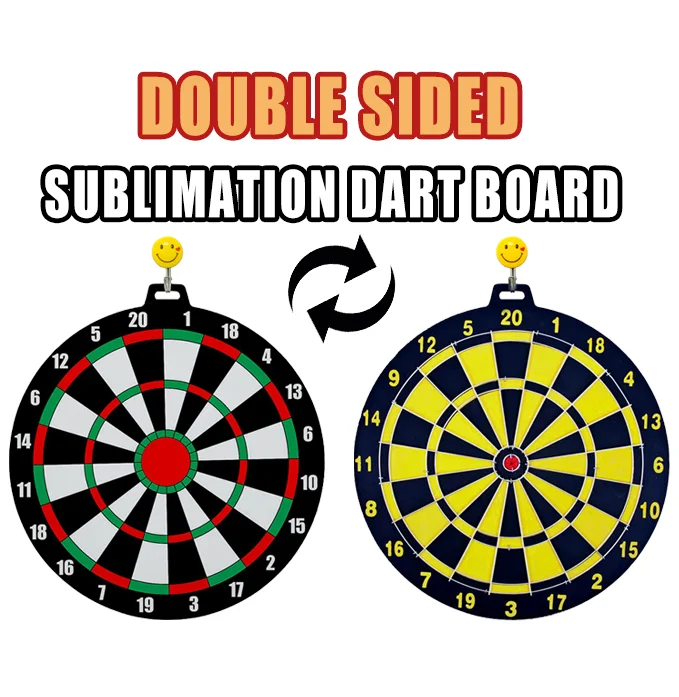 Double Sided Sublimation Dart Board Magnetic Dart Board Without Darts,Indoor/Outdoor Sport Fun Party Play Game Toys