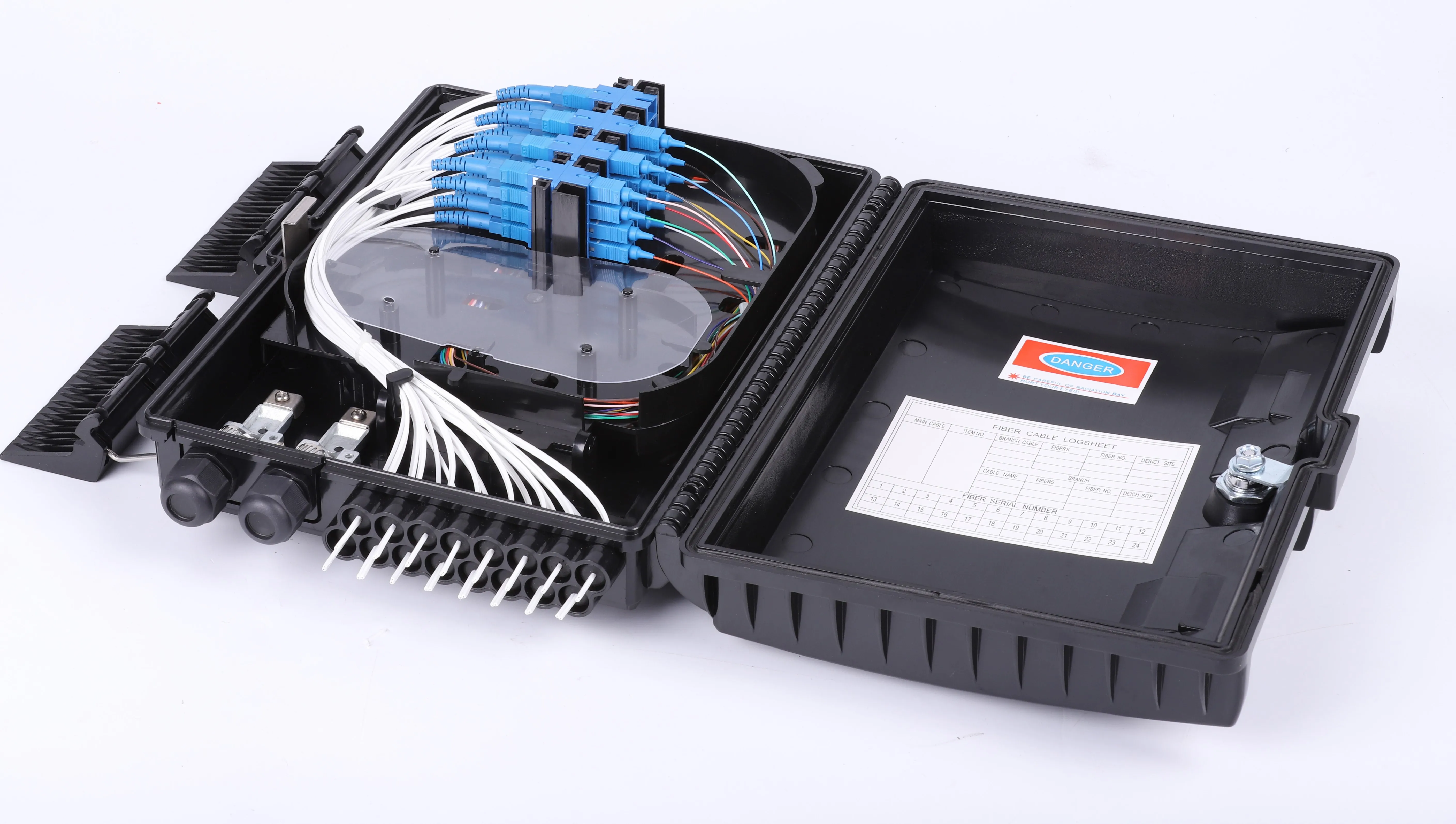 12port  8 core Fiber Optical Splice Enclosure Splitter Caja Nap Box PLC terminal Distribution Box CTO fiber optic equipment FDB