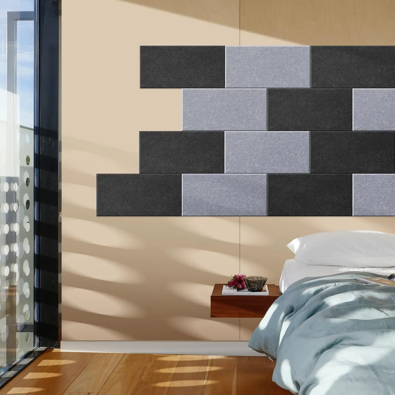 100% Pet Felt Polyester Fiber Acoustic Panel Soundproof 24mm Pet Supplier Acoustic Panels Acoustic Pin board