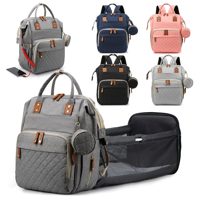 Многофункциональная Высококачественная Водонепроницаемая дорожная Складная Роскошная детская сумка для пеленок, рюкзак с кроватью