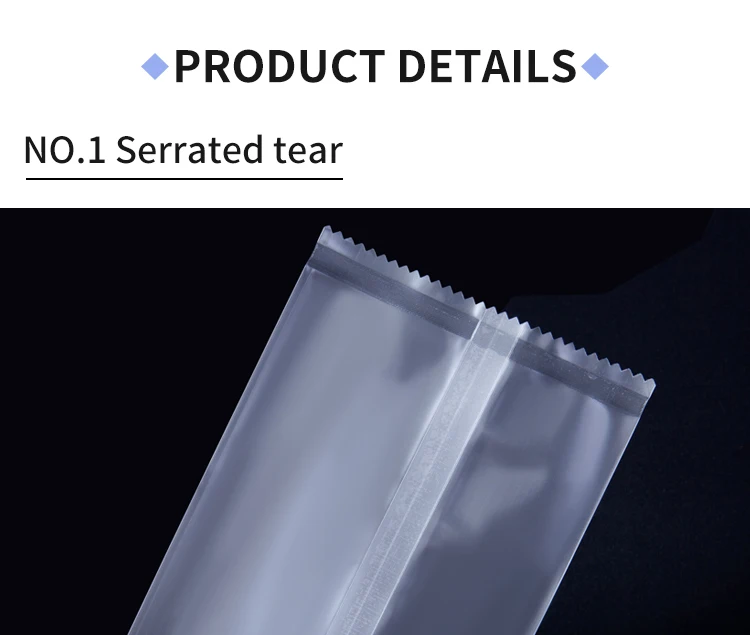 Biscuit Sugar Matte Transparent Frosted Thickened Back Seal Bag