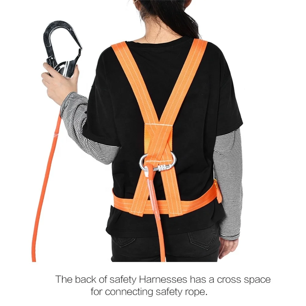 3/2Meter Adjustable Safety Belt Aerial Work Cleaning External Wall Rescue Protection Safety Rope Outdoor Climbing Safety Harness