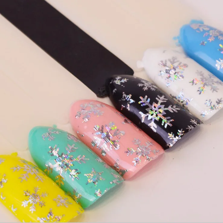 
Nail Christmas series starry sky sticker 100*4cm laser snowflake nail starry sticker DIY decorative nail sticker 
