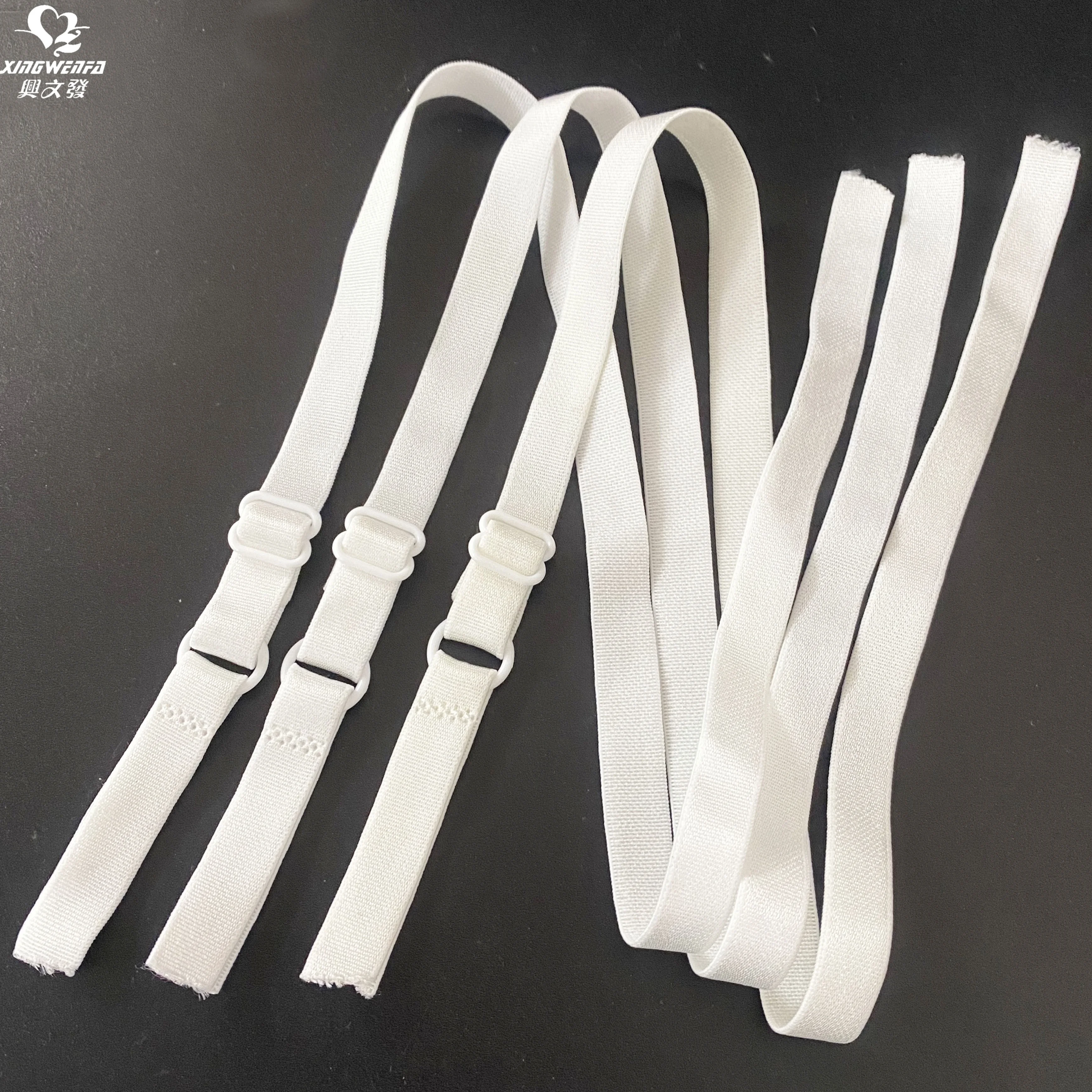 10mm bra accessories dyeable quality nylon bra strap white black high quality nylon elastic bra strap