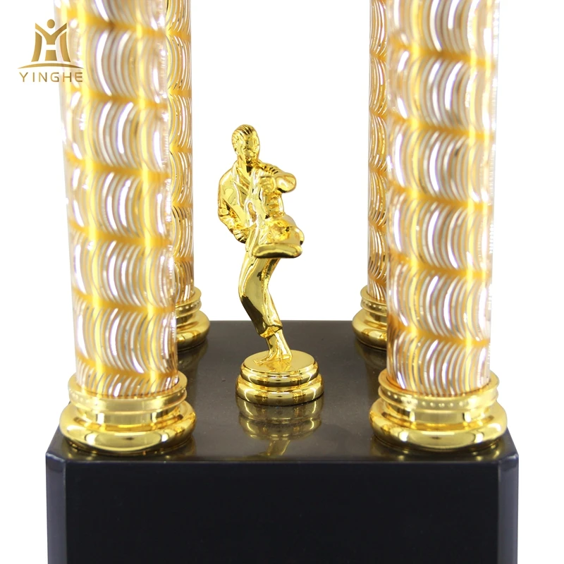 Wholesale custom plastic sport trophies parts and components for track and field events and running trophies