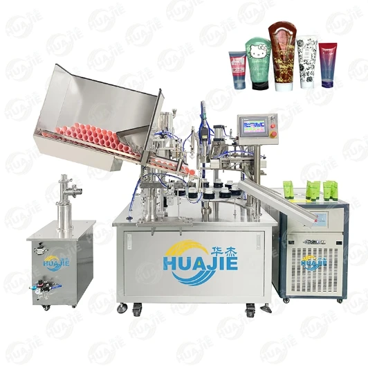 HUAJIE For Cosmetic Product Shaving Cream Tube Filling Sealing Equipment Toothpaste Soft Tube Filling And Sealing Machine