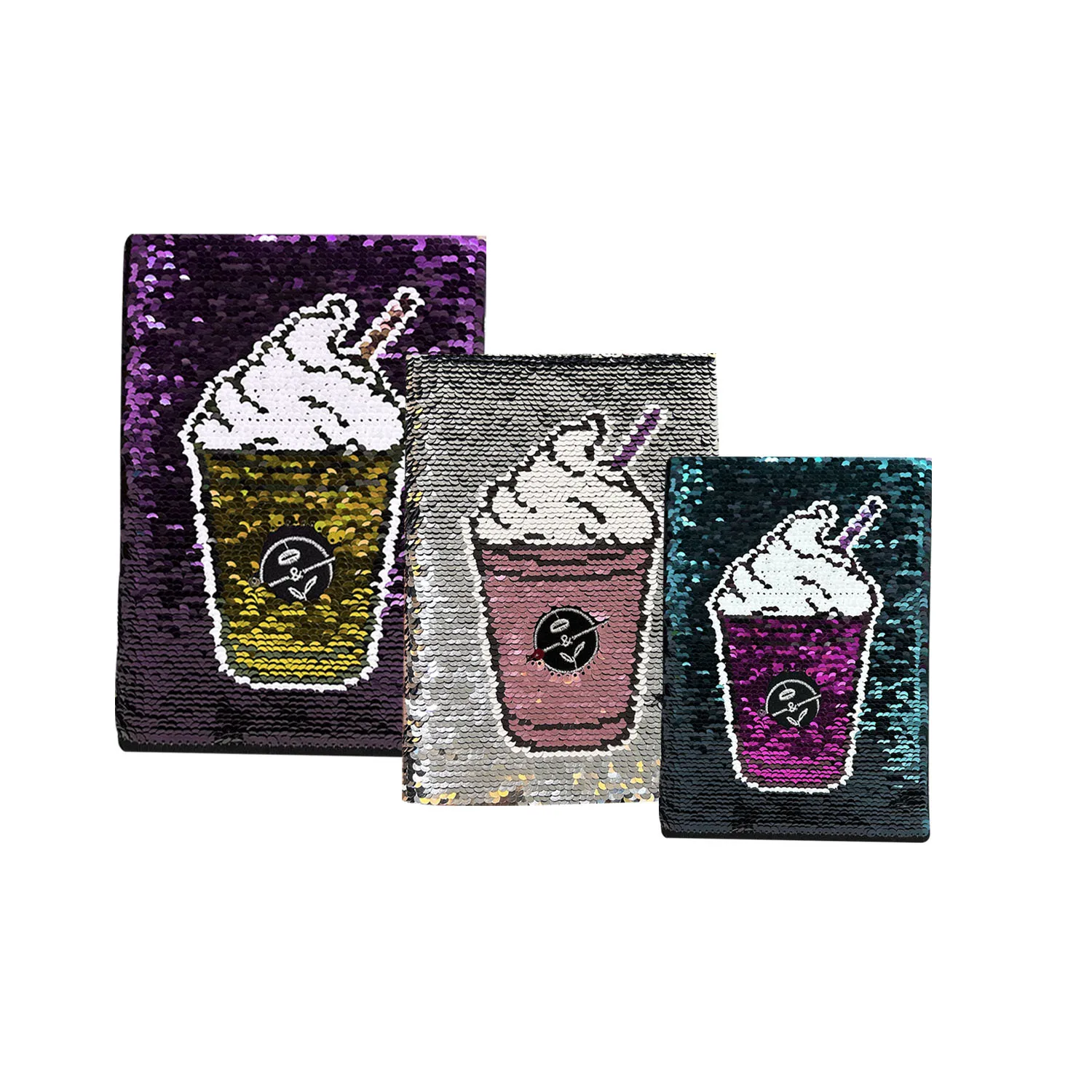 Personalized Custom Dairy Planner Journal Magic Reversing Sequin Notebook