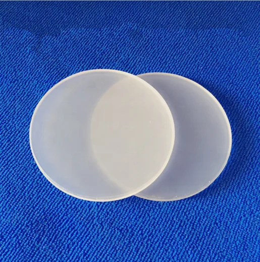 factory custom optical frosted matt borosilicate glass discs for lighting cover lens