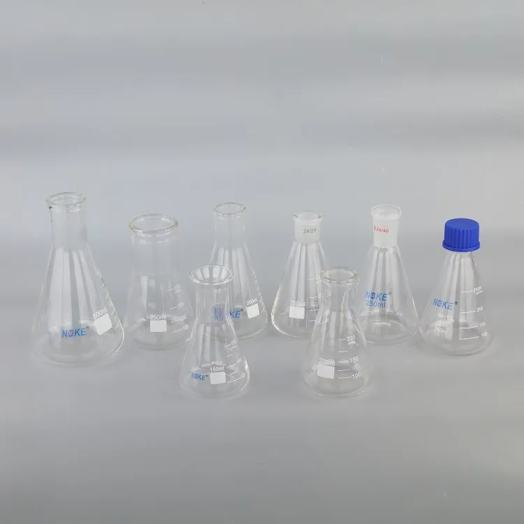  Боросиликатная колба erlenmeyer 50 мл 1000 коническая