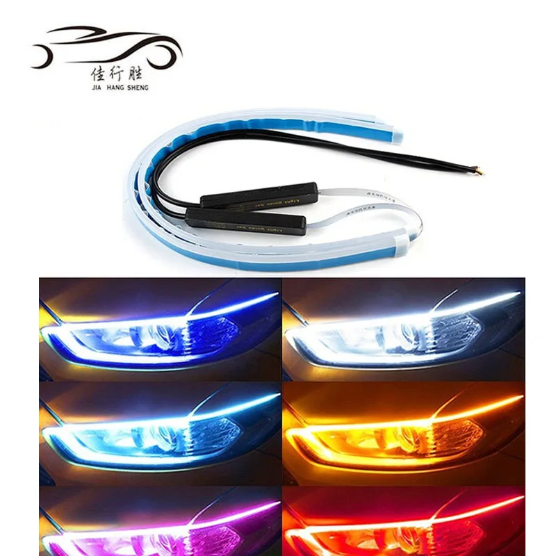 Лидер продаж, новейшая СВЕТОДИОДНАЯ лента RGB 1,2 м с динамическим тормозом и поворотным сигналом, Автомобильный задний фонарь