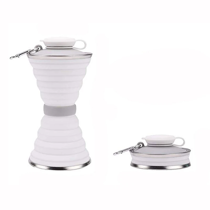 Hot Selling Retractable Silicone Folding Water Cup Travel Sports Water Bottle