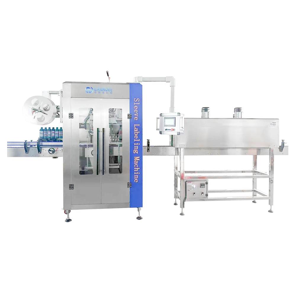 Automatic Heat Film Plastic PET PVC Round Bottles Shrink Sleeve Labeling Machine Price