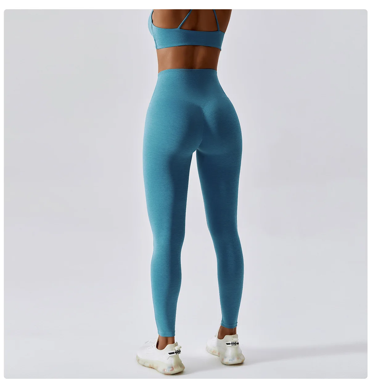 New Style High Quality Soft Fabric Yoga Wear Lift Butt Jogging Suit Seamless Fitness Clothing