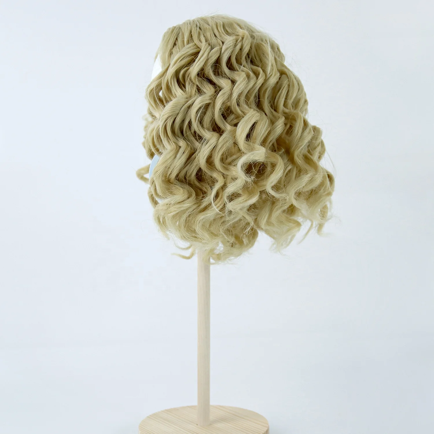 Synthetic doll wig Afro curly wigs water wavy light brown doll hair fit for 26cm head 45cm 18 inch american doll